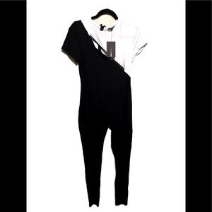 Black and white jumpsuit